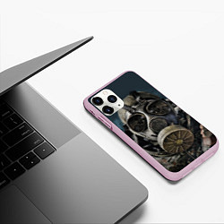 Чехол iPhone 11 Pro матовый STALKER: Mask, цвет: 3D-розовый — фото 2