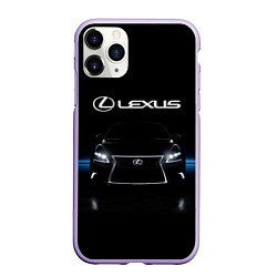 Чехол iPhone 11 Pro матовый Lexus, цвет: 3D-светло-сиреневый