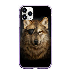 Чехол iPhone 11 Pro матовый Морской волк, цвет: 3D-светло-сиреневый