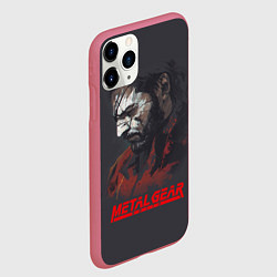 Чехол iPhone 11 Pro матовый Metal Gear Solid, цвет: 3D-малиновый — фото 2