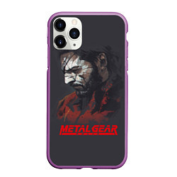 Чехол iPhone 11 Pro матовый Metal Gear Solid, цвет: 3D-фиолетовый