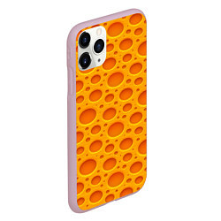 Чехол iPhone 11 Pro матовый Сыр, цвет: 3D-розовый — фото 2