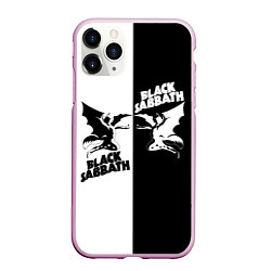 Чехол iPhone 11 Pro матовый Black Sabbath, цвет: 3D-розовый