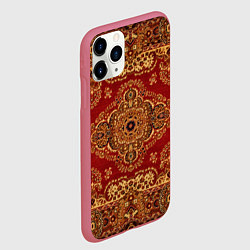 Чехол iPhone 11 Pro матовый Человек-ковер, цвет: 3D-малиновый — фото 2