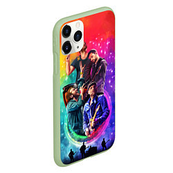 Чехол iPhone 11 Pro матовый Coldplay Stories, цвет: 3D-салатовый — фото 2