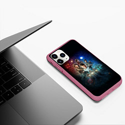 Чехол iPhone 11 Pro матовый Stranger Things Boys, цвет: 3D-малиновый — фото 2