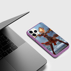 Чехол iPhone 11 Pro матовый Magic: The Gathering, цвет: 3D-фиолетовый — фото 2