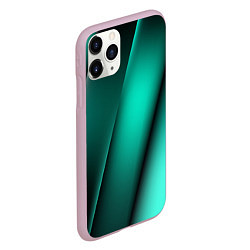 Чехол iPhone 11 Pro матовый Emerald lines, цвет: 3D-розовый — фото 2