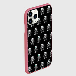 Чехол iPhone 11 Pro матовый Undertale, цвет: 3D-малиновый — фото 2