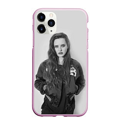 Чехол iPhone 11 Pro матовый Katherine Mono, цвет: 3D-розовый