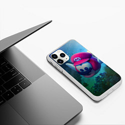 Чехол iPhone 11 Pro матовый Super Mario Марио, цвет: 3D-белый — фото 2