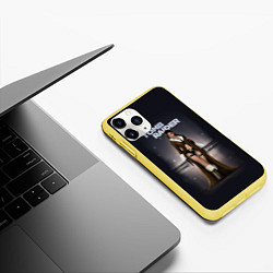 Чехол iPhone 11 Pro матовый TOMB RAIDER, цвет: 3D-желтый — фото 2