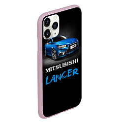 Чехол iPhone 11 Pro матовый Mitsubishi Lancer, цвет: 3D-розовый — фото 2