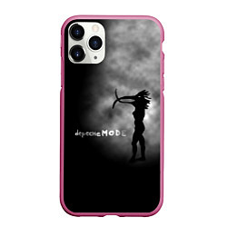 Чехол iPhone 11 Pro матовый Depeche Mode, цвет: 3D-малиновый