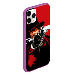 Чехол iPhone 11 Pro матовый Red Dead Redemption, цвет: 3D-фиолетовый — фото 2