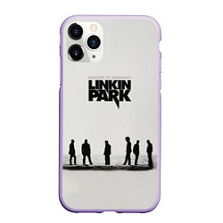 Чехол iPhone 11 Pro матовый Группа Linkin Park, цвет: 3D-светло-сиреневый