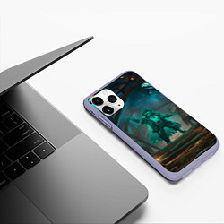 Чехол iPhone 11 Pro матовый Sea of thieves, цвет: 3D-светло-сиреневый — фото 2