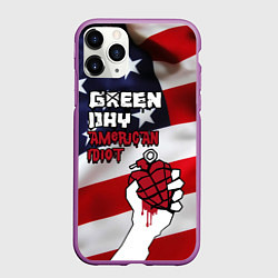 Чехол iPhone 11 Pro матовый Green Day American Idiot, цвет: 3D-фиолетовый