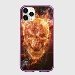 Чехол iPhone 11 Pro матовый Дьявол, цвет: 3D-фиолетовый