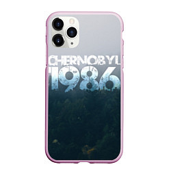 Чехол iPhone 11 Pro матовый Чернобыль 1986, цвет: 3D-розовый