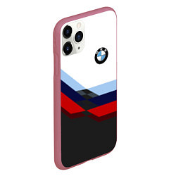 Чехол iPhone 11 Pro матовый BMW M SPORT, цвет: 3D-малиновый — фото 2