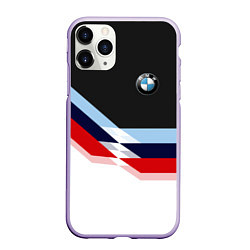Чехол iPhone 11 Pro матовый BMW M SPORT, цвет: 3D-светло-сиреневый