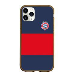 Чехол iPhone 11 Pro матовый Bayern Munchen - Red-Blue FCB 2022 NEW, цвет: 3D-коричневый