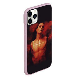 Чехол iPhone 11 Pro матовый HIM: Devil Soul, цвет: 3D-розовый — фото 2