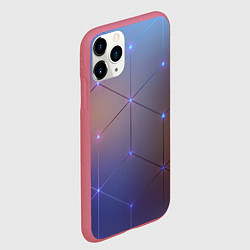 Чехол iPhone 11 Pro матовый НЕЙРОННАЯ СЕТЬ NEURAL NETWORK, цвет: 3D-малиновый — фото 2