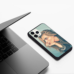 Чехол iPhone 11 Pro матовый Cara Delevingne 3, цвет: 3D-черный — фото 2