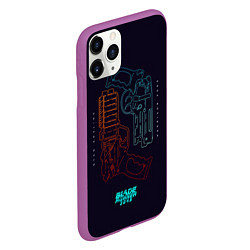 Чехол iPhone 11 Pro матовый Blade Runner Guns, цвет: 3D-фиолетовый — фото 2