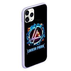 Чехол iPhone 11 Pro матовый Linkin Park: Engine, цвет: 3D-светло-сиреневый — фото 2