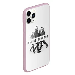 Чехол iPhone 11 Pro матовый Imagine Dragons: White, цвет: 3D-розовый — фото 2