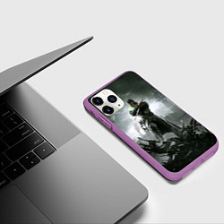 Чехол iPhone 11 Pro матовый Dishonored 2, цвет: 3D-фиолетовый — фото 2