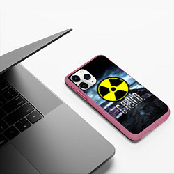 Чехол iPhone 11 Pro матовый S.T.A.L.K.E.R: Саша, цвет: 3D-малиновый — фото 2