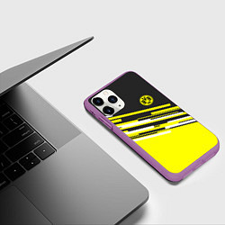 Чехол iPhone 11 Pro матовый Borussia FC: Sport Line 2018, цвет: 3D-фиолетовый — фото 2