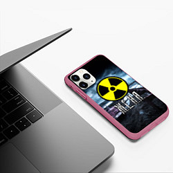 Чехол iPhone 11 Pro матовый S.T.A.L.K.E.R: Женя, цвет: 3D-малиновый — фото 2