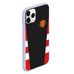 Чехол iPhone 11 Pro матовый Man UTD FC: Vintage 2018, цвет: 3D-светло-сиреневый — фото 2