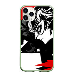 Чехол iPhone 11 Pro матовый Persona 5, цвет: 3D-салатовый