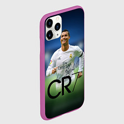 Чехол iPhone 11 Pro матовый CR7, цвет: 3D-фиолетовый — фото 2