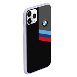 Чехол iPhone 11 Pro матовый BMW БМВ, цвет: 3D-светло-сиреневый — фото 2