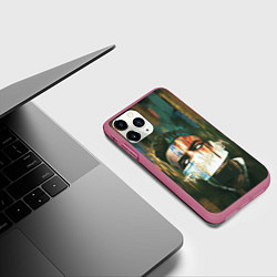 Чехол iPhone 11 Pro матовый Sayonara Boy: Dark side, цвет: 3D-малиновый — фото 2