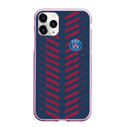 Чехол iPhone 11 Pro матовый FC PSG: Creative, цвет: 3D-розовый