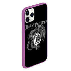 Чехол iPhone 11 Pro матовый Deep Purple: Dark Dragon, цвет: 3D-фиолетовый — фото 2