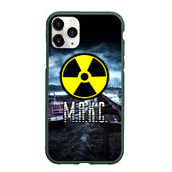 Чехол iPhone 11 Pro матовый S.T.A.L.K.E.R: Макс, цвет: 3D-темно-зеленый