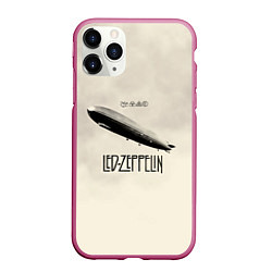 Чехол iPhone 11 Pro матовый Led Zeppelin: Fly, цвет: 3D-малиновый