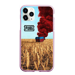 Чехол iPhone 11 Pro матовый PUBG Box, цвет: 3D-розовый