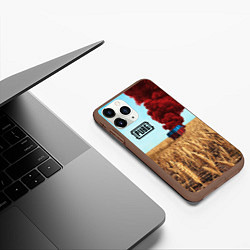Чехол iPhone 11 Pro матовый PUBG Box, цвет: 3D-коричневый — фото 2