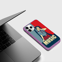 Чехол iPhone 11 Pro матовый Everlasting Summer, цвет: 3D-фиолетовый — фото 2