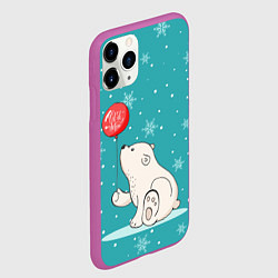 Чехол iPhone 11 Pro матовый Cold Bear, цвет: 3D-фиолетовый — фото 2